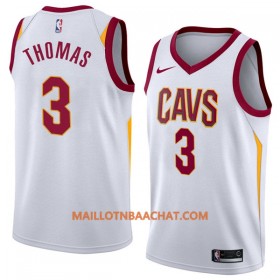 Maillot NBA Cleveland Cavaliers Isaiah Thomas 3 Nike 2017-18 Blanc Swingman - Homme